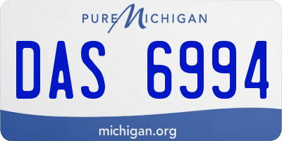 MI license plate DAS6994