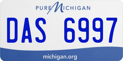 MI license plate DAS6997