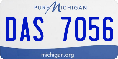 MI license plate DAS7056