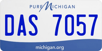 MI license plate DAS7057