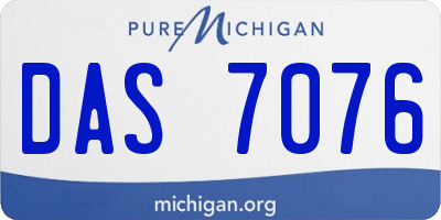 MI license plate DAS7076