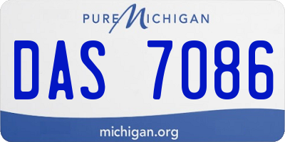 MI license plate DAS7086
