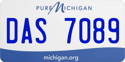 MI license plate DAS7089