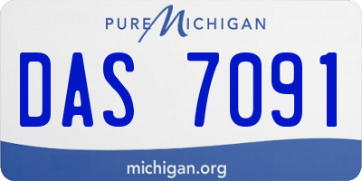 MI license plate DAS7091