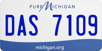 MI license plate DAS7109