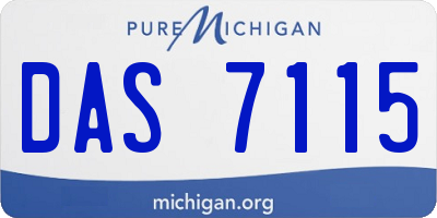 MI license plate DAS7115