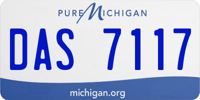 MI license plate DAS7117