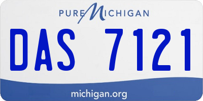MI license plate DAS7121