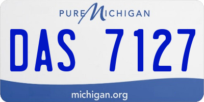 MI license plate DAS7127