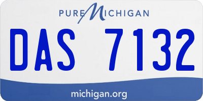 MI license plate DAS7132