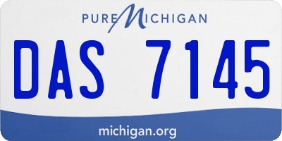 MI license plate DAS7145