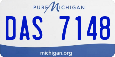 MI license plate DAS7148