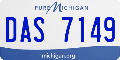 MI license plate DAS7149