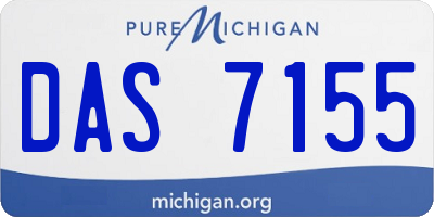 MI license plate DAS7155