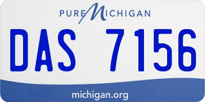 MI license plate DAS7156