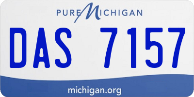 MI license plate DAS7157