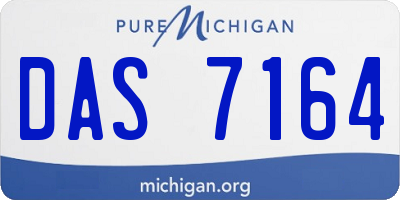 MI license plate DAS7164
