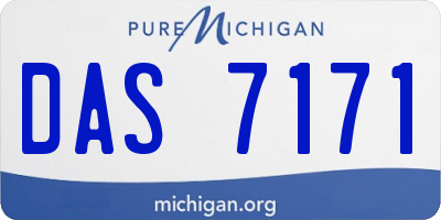 MI license plate DAS7171