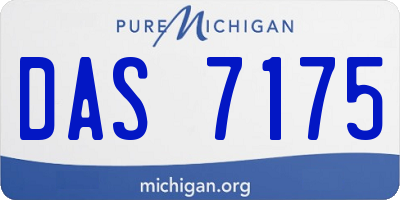 MI license plate DAS7175
