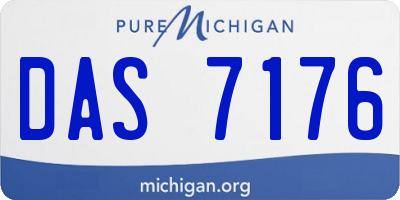 MI license plate DAS7176