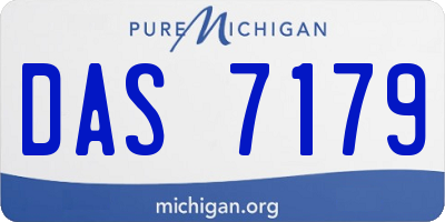MI license plate DAS7179
