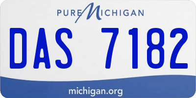 MI license plate DAS7182