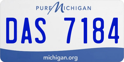 MI license plate DAS7184