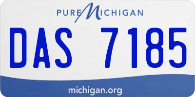 MI license plate DAS7185