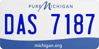 MI license plate DAS7187