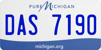 MI license plate DAS7190