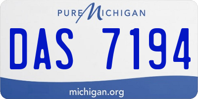 MI license plate DAS7194