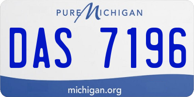 MI license plate DAS7196