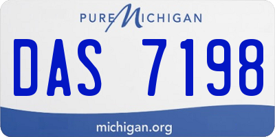 MI license plate DAS7198