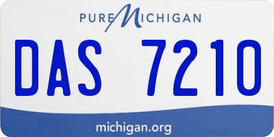 MI license plate DAS7210