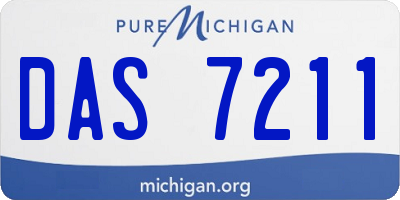 MI license plate DAS7211