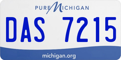 MI license plate DAS7215