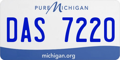 MI license plate DAS7220
