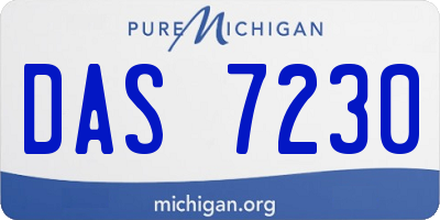 MI license plate DAS7230