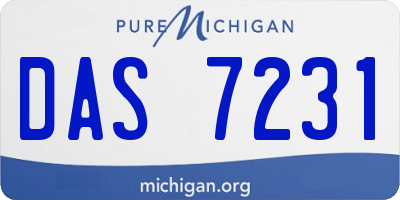 MI license plate DAS7231
