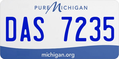 MI license plate DAS7235