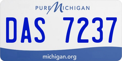 MI license plate DAS7237