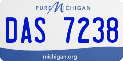 MI license plate DAS7238