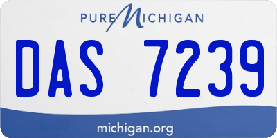 MI license plate DAS7239