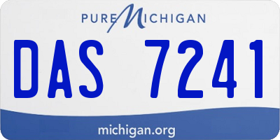 MI license plate DAS7241