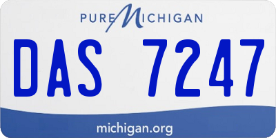 MI license plate DAS7247