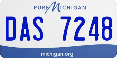 MI license plate DAS7248