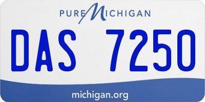 MI license plate DAS7250