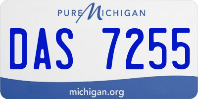 MI license plate DAS7255