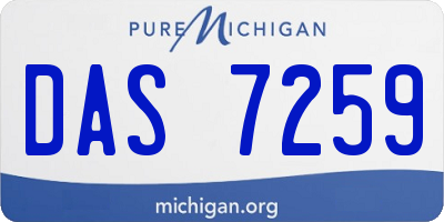 MI license plate DAS7259