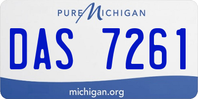MI license plate DAS7261